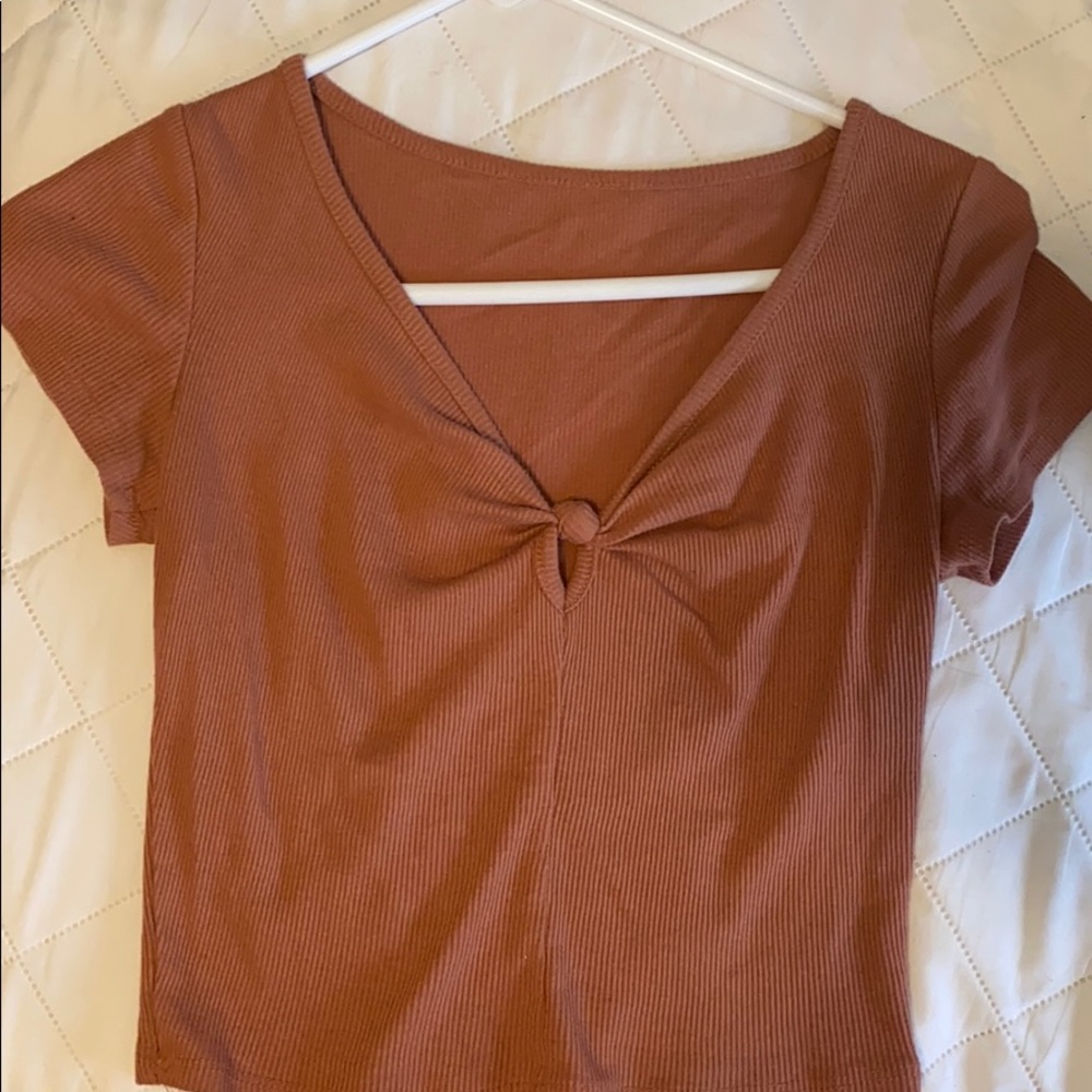 Cute Cropped Pink Shirt